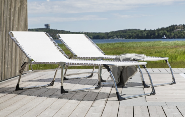 Preview: FIAM® Liegestuhl CASANOVA XXL 037TX Weiss